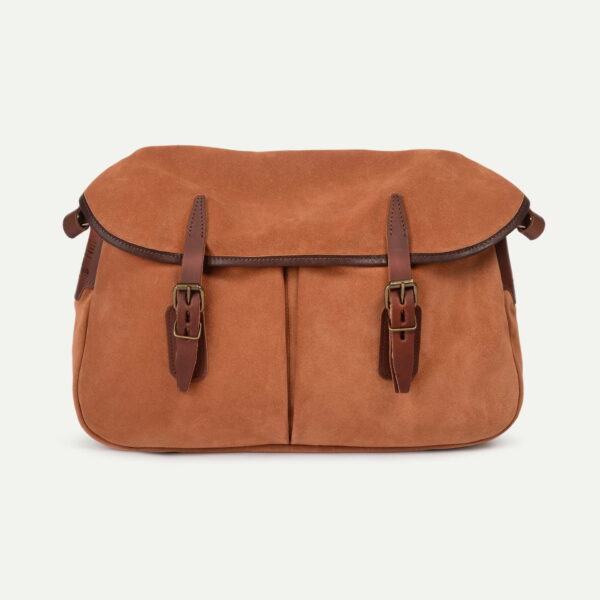 Musette du Pêcheur M  / Cuir Velours – Capucine