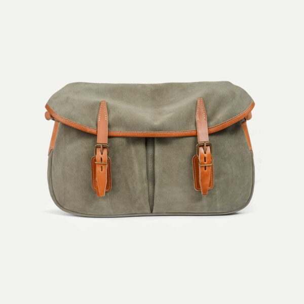 Musette du Pêcheur S / Cuir Velours – Sauge