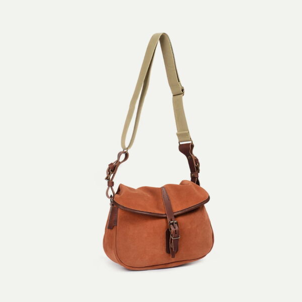 Musette du Pêcheur XS / Cuir Velours – Capucine