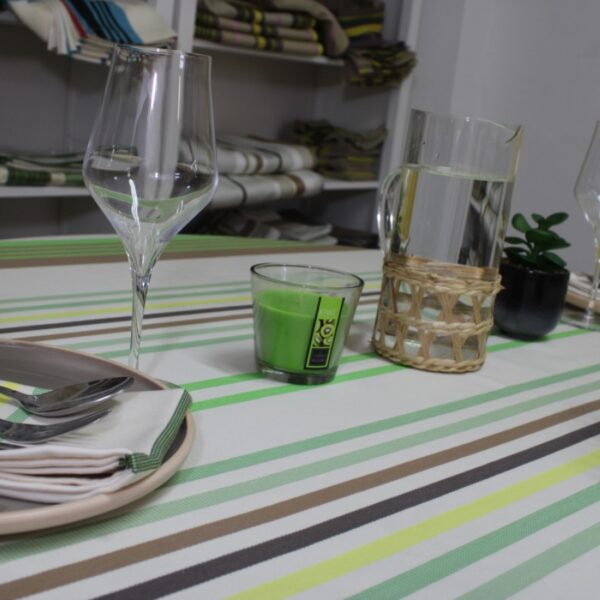 Nappe de table pistache CAMON