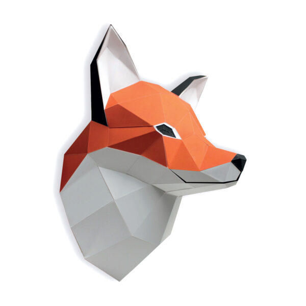 Renard en papier 3d