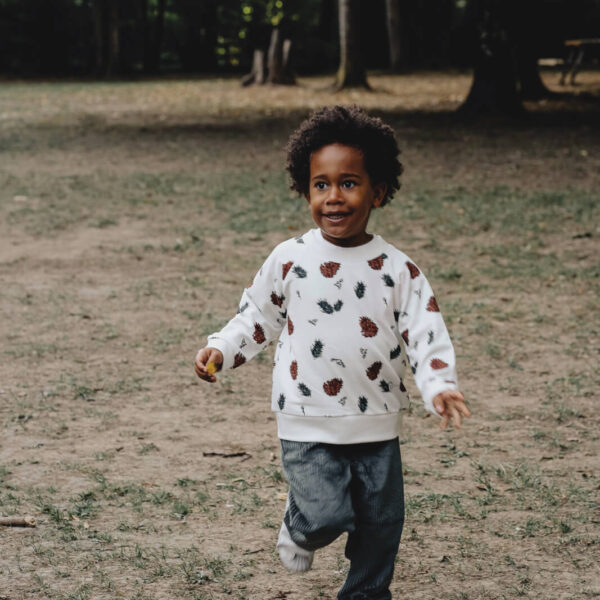 Pantalon bébé velours Vieux Vert