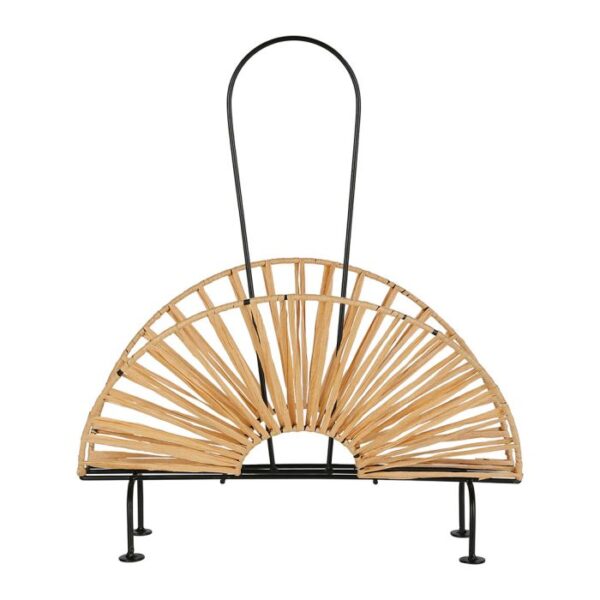 Porte magazine en raphia H42