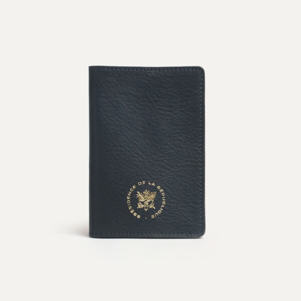 Porte passeport SAMBA – Bleu de Chauffe x Élysée / Bleu Caban