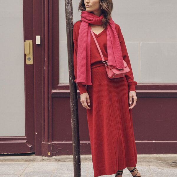 Pull Aglaé ROUGE FONCE