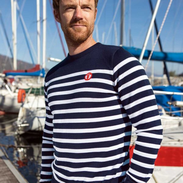 La Marinière – Pull homme coton bio rayé