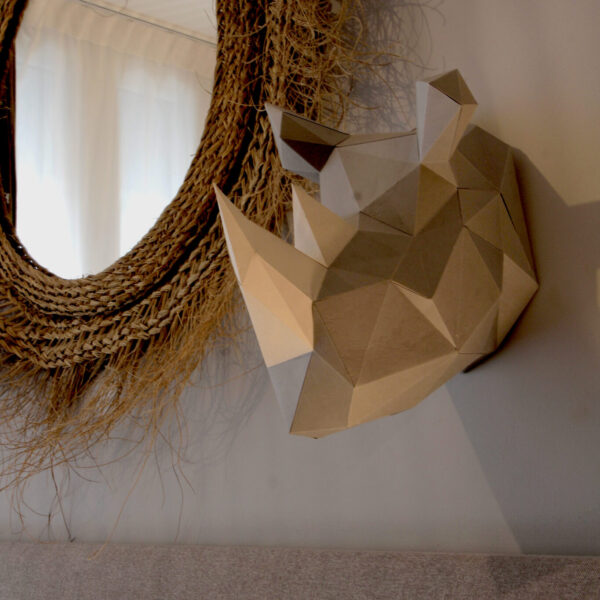 Rhino en papier 3d