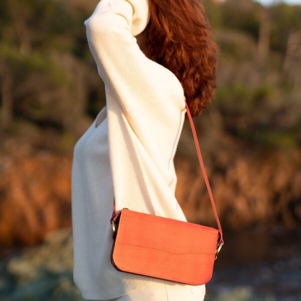 Sac Élodie rouge corail