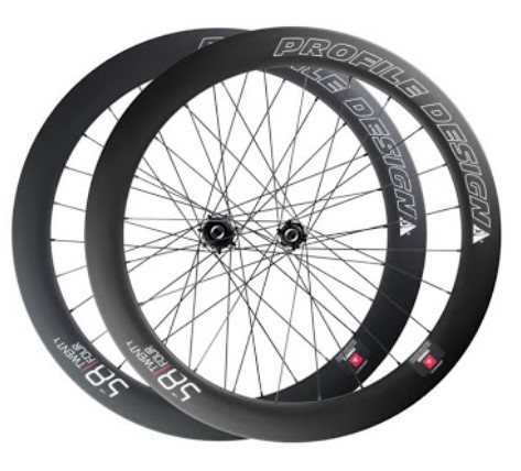 Roues PROFILE DESIGN 58 DISC Twenty Four full carbone pneu