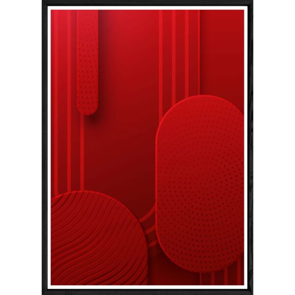 Tableau Art déco avec cadre noir – Taille 32×42