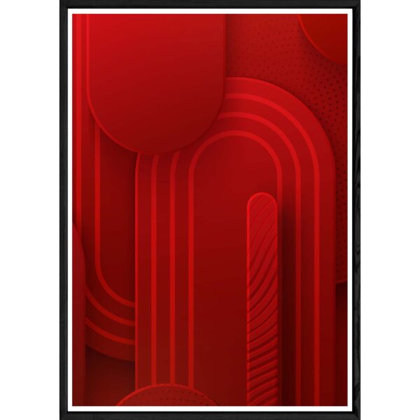 Tableau Art déco avec cadre noir – Taille 23×32