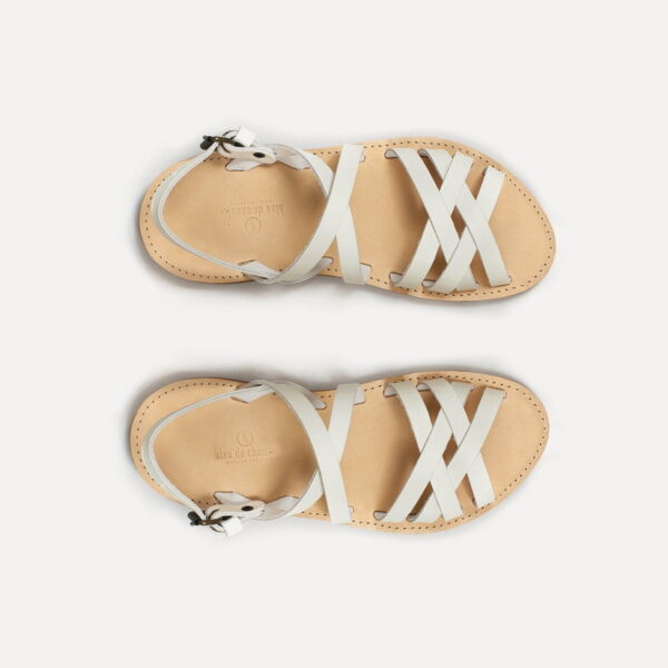Sandales cuir Majour – Blanc