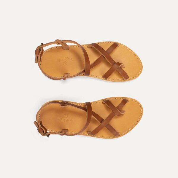Sandales cuir Nara – Pain Brûlé