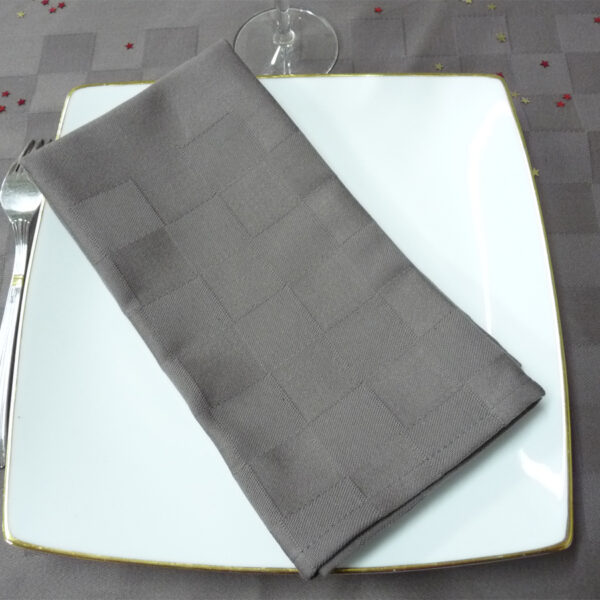 Serviette de table étain ROQUEFIXADE