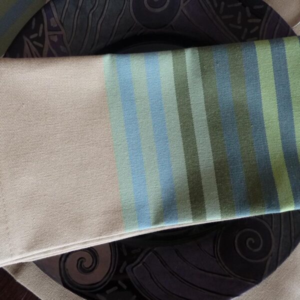 Serviette de table vert AUTHENTIQUE