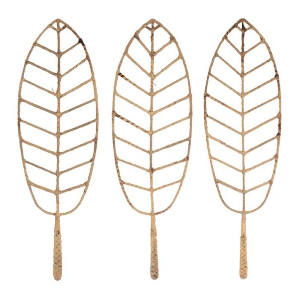 Lot de 3 feuilles murales en Jacinthe 60×60