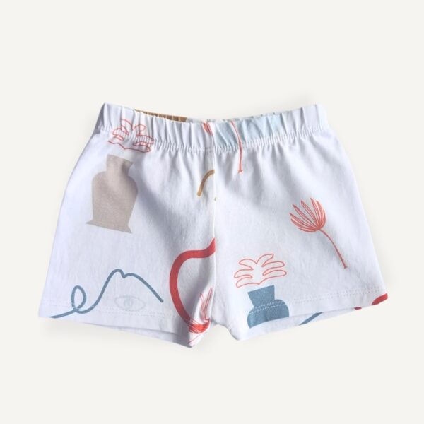 Short bébé hortensia seconde main – 3 mois