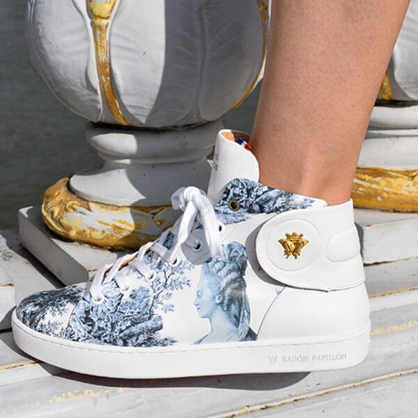 Sneaker Baron Papillon Mid Marie-Antoinette bleue