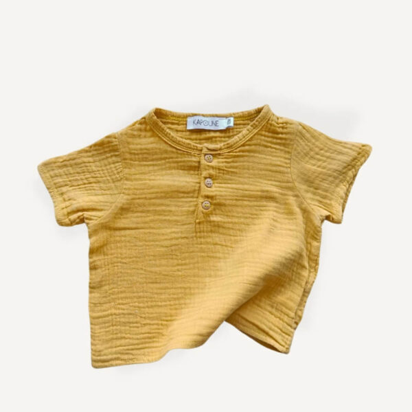 T-shirt bébé curry seconde main -12 mois