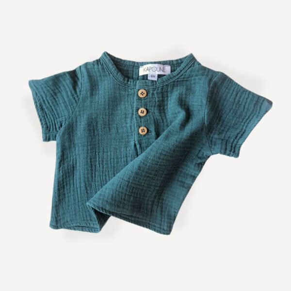 T-shirt bébé sapin seconde main – 6 mois