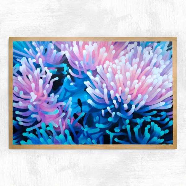 Tableau océan exotique Anémones