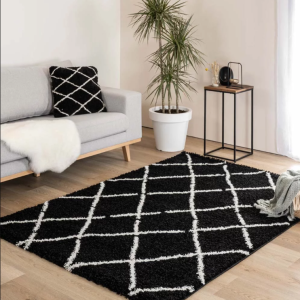 Tapis Berbere noir et blanc 120×170