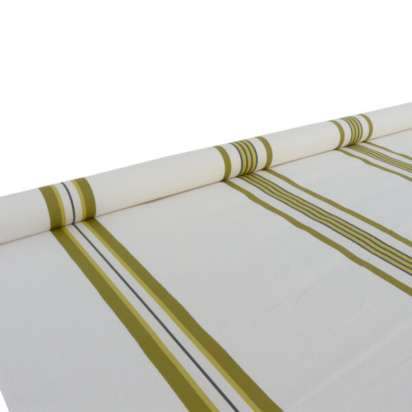 Tissu au mètre en coton damassé vert amande PUIVERT
