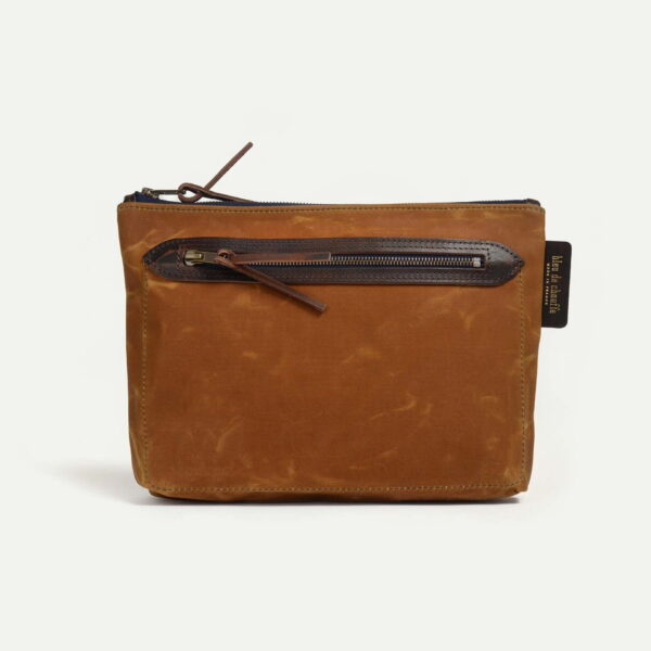 Trousse de toilette Zèbre – Cumin waxé