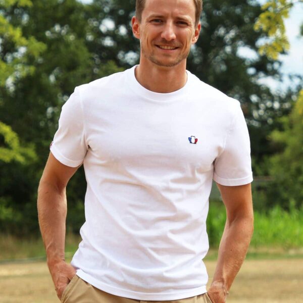 Authentique 3.0 – T-shirt homme coton bio blanc