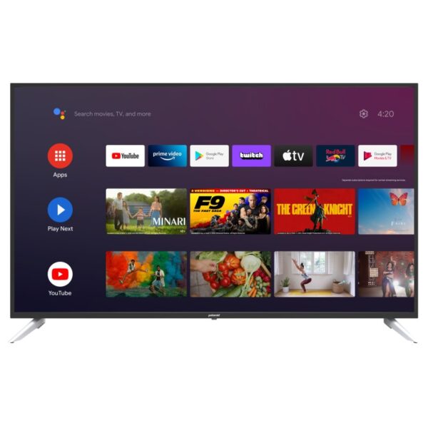 POLAROID – Smart Android TV 55 » (140 cm) 4K Ultra HD Netflix YouTube PrimeVideo Screencast USB HDMI