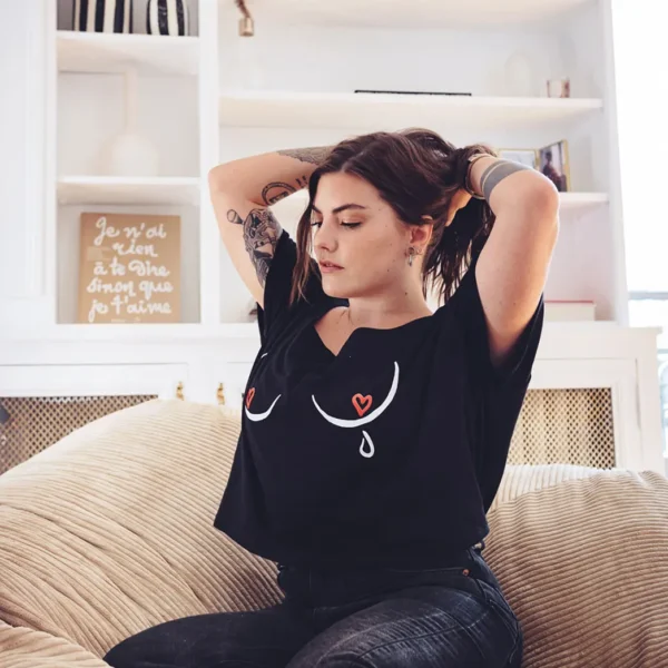 Tee Shirt Boobs noir