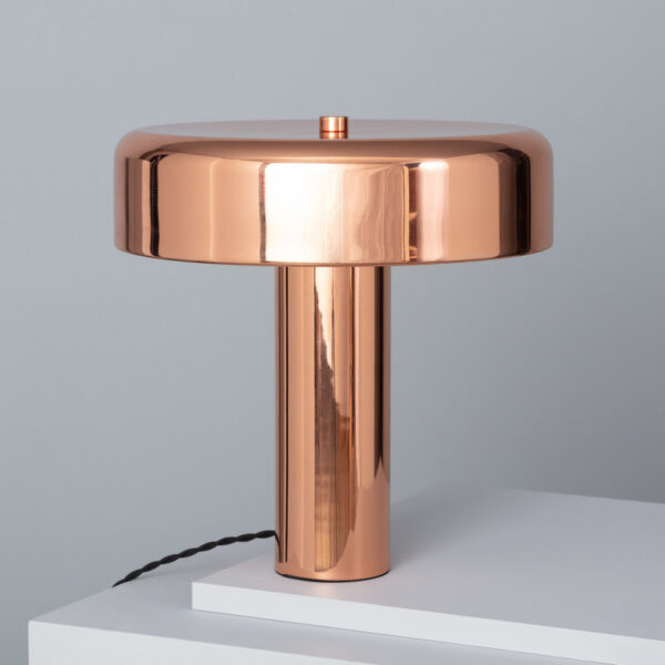 Lampe à poser cuivré art déco H32