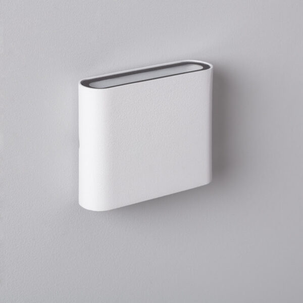 Applique Murale blanche en Aluminium LED double éclairage intérieur/extérieur