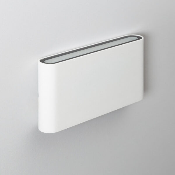 Applique Murale blanche en Aluminium LED double éclairage intérieur/extérieur