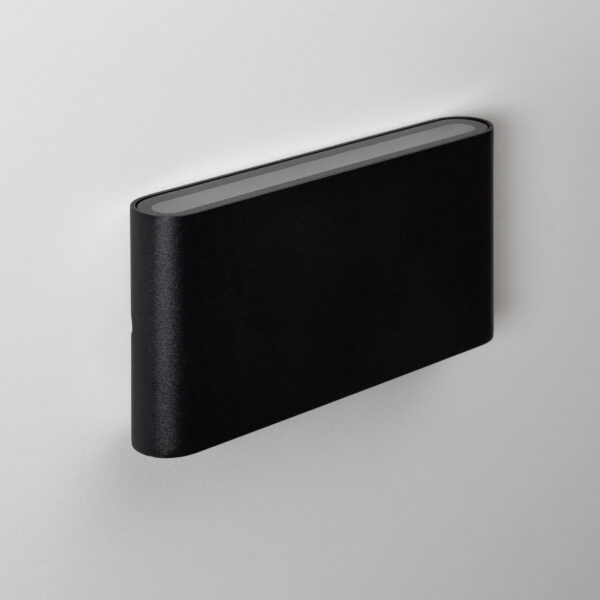 Applique Murale noire en Aluminium LED double éclairage intérieur/extérieur