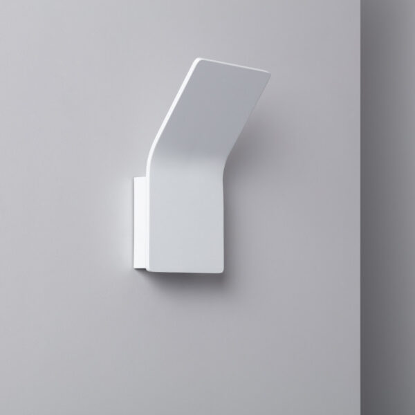 Applique murale LED blanche design en aluminium H22