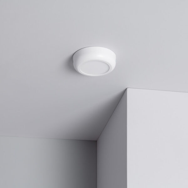Plafonnier en métal blanc LED 12×12 6W