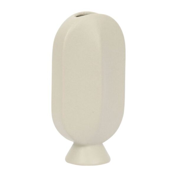 Vase art déco en grès beige H18