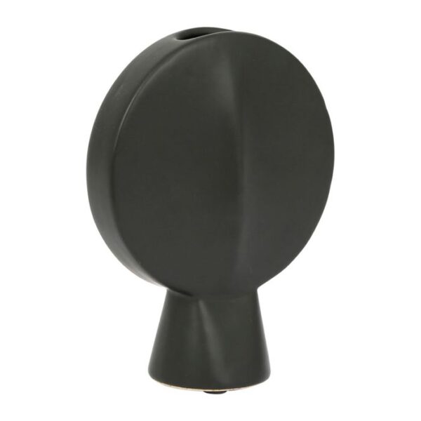 Vase art déco en grès noir H20
