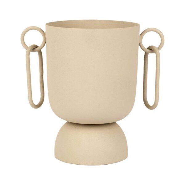 Vase en métal sable H20