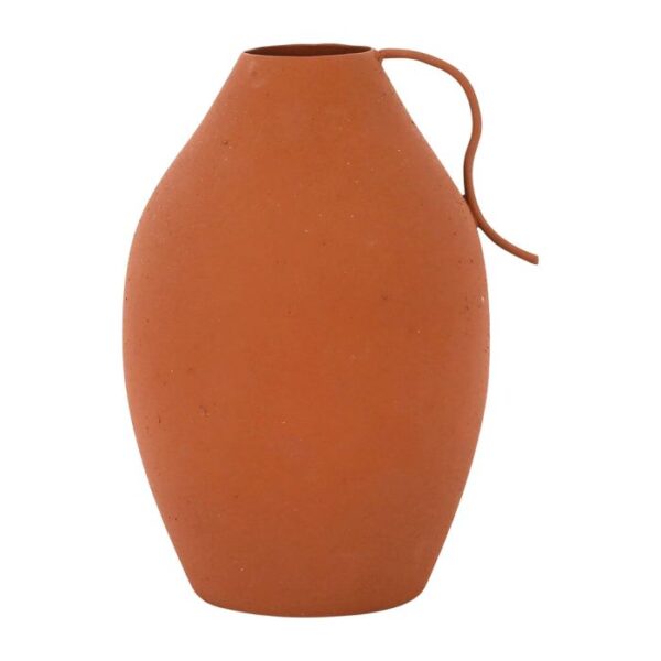 Vase ethnique Terracotta en métal H19