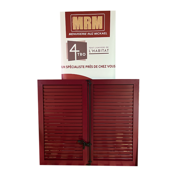 Volet battant persienné